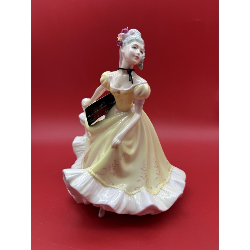 2004 Royal Doulton NINETTE Pretty Ladies 7" Figurine Yellow Dress HN4717 NWT